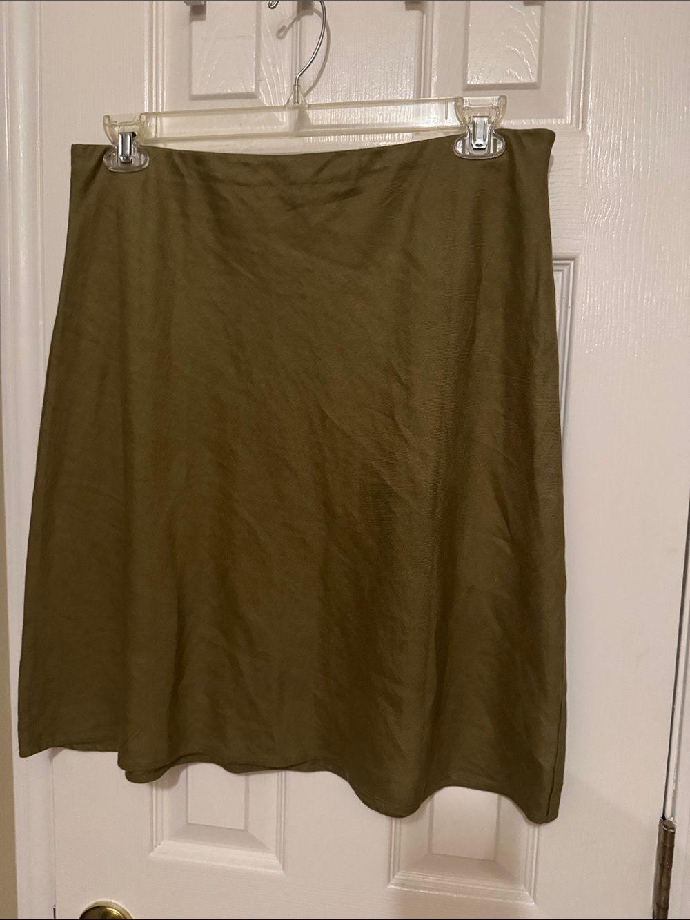 Anthropologie Olive Green A-Line Skirt